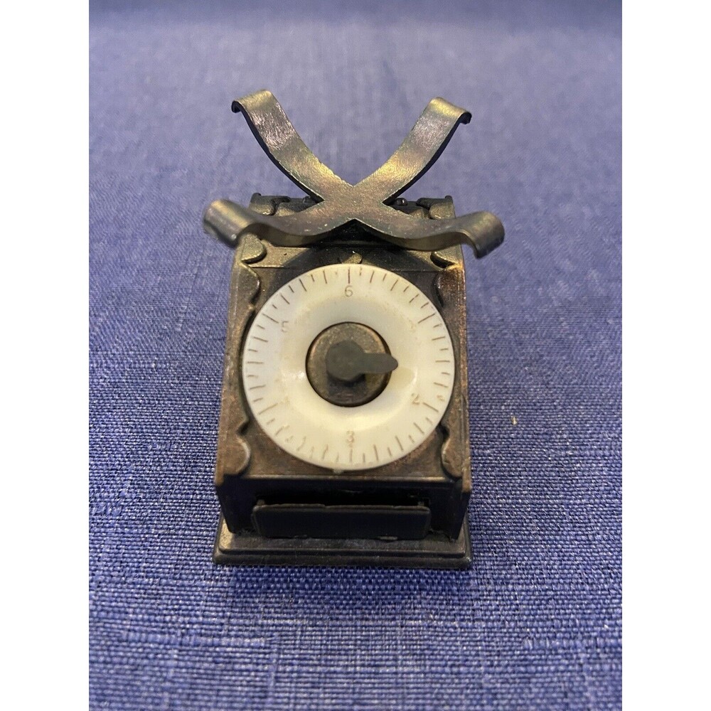 Vintage Die Cast Metal Miniature Scale Pencil Sharpener